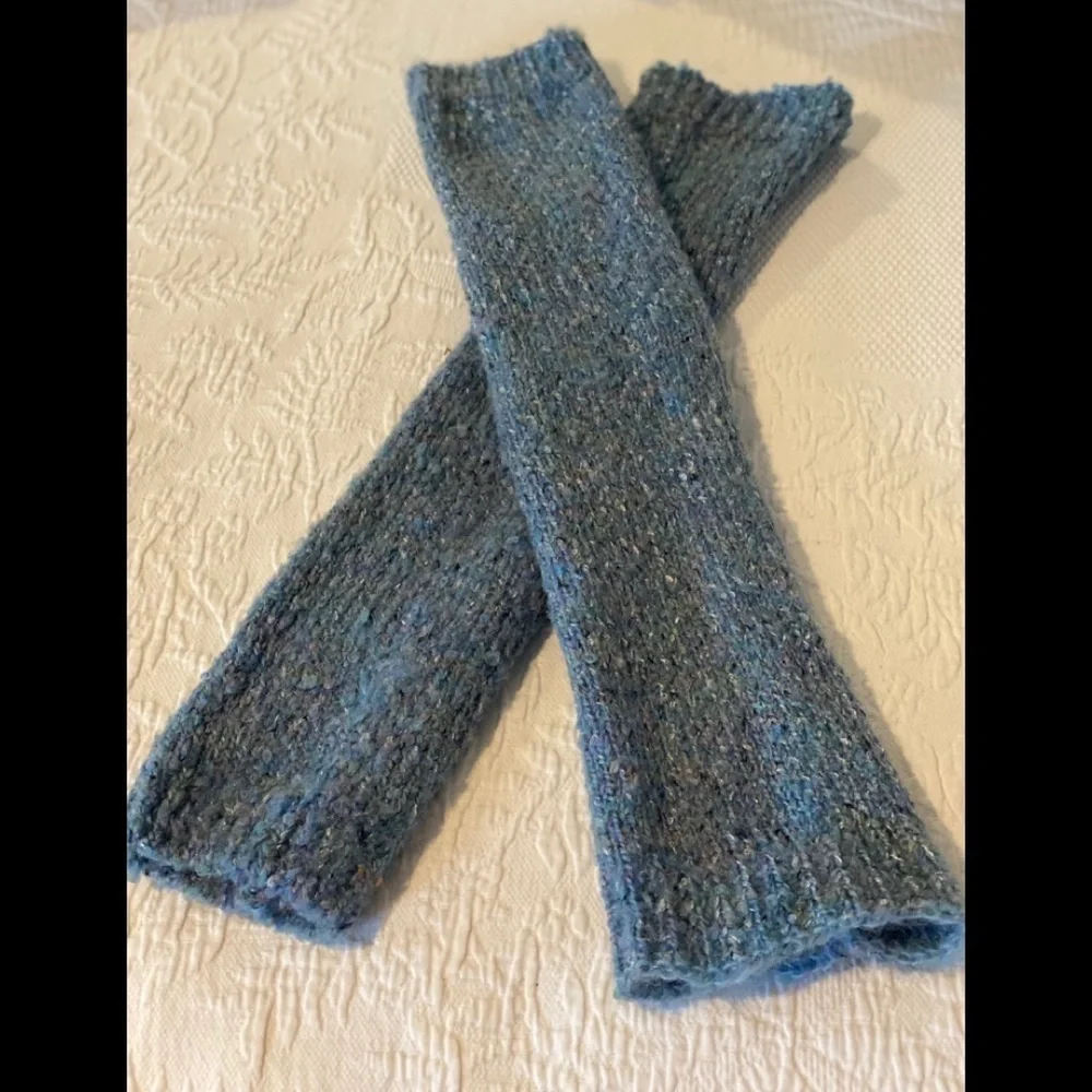 Kids Robins Egg Heathered Blue Gray Leg Warmers​​​​​​​​​​